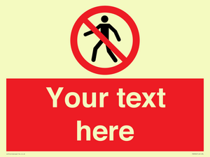 PA3006: Pedestrians Prohibited Sign