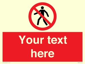 PA3006: Pedestrians Prohibited Sign