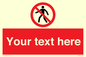 PA3006: Pedestrians Prohibited Sign