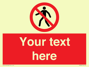PA3006: Pedestrians Prohibited Sign