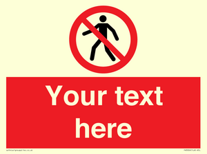 PA3006: Pedestrians Prohibited Sign