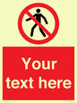 PA3006: Pedestrians Prohibited Sign