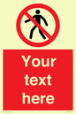 PA3006: Pedestrians Prohibited Sign