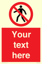 PA3006: Pedestrians Prohibited Sign