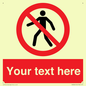 PA3006: Pedestrians Prohibited Sign