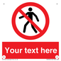 PA3006: Pedestrians Prohibited Sign