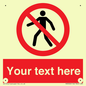 PA3006: Pedestrians Prohibited Sign