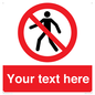 PA3006: Pedestrians Prohibited Sign