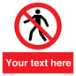 PA3006: Pedestrians Prohibited Sign