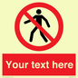 PA3006: Pedestrians Prohibited Sign