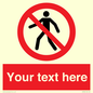 PA3006: Pedestrians Prohibited Sign