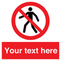PA3006: Pedestrians Prohibited Sign