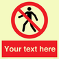 PA3006: Pedestrians Prohibited Sign