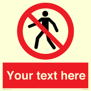 PA3006: Pedestrians Prohibited Sign