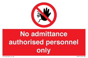 PA31: authorised personnel only