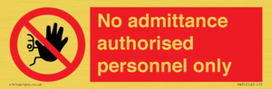 PA31: authorised personnel only