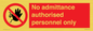 PA31: authorised personnel only