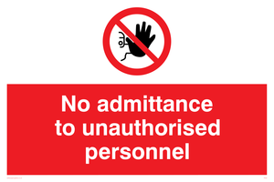 PA32: no admittance to unauthorised