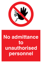 PA32: no admittance to unauthorised