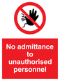 PA32: no admittance to unauthorised