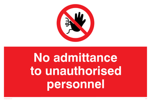 PA32: no admittance to unauthorised