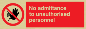 PA32: no admittance to unauthorised