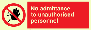 PA32: no admittance to unauthorised