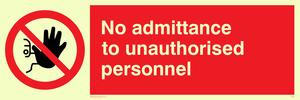 PA32: no admittance to unauthorised