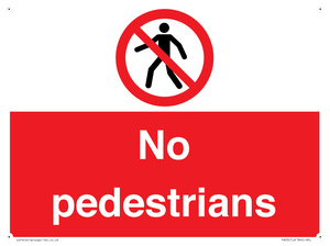 PA33: no pedestrians