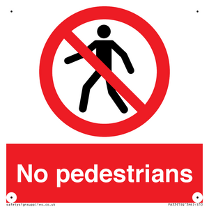 PA33: no pedestrians