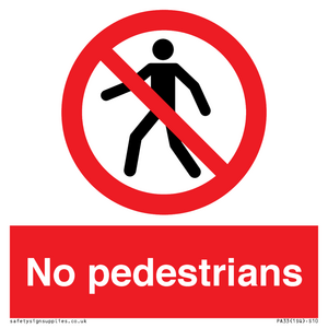 PA33: no pedestrians