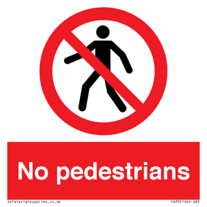 PA33: no pedestrians