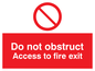 PA458: Do not block fire exit access