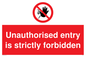 PA5321: Unauthorised entry strictly forbidden