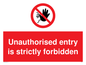 PA5321: Unauthorised entry strictly forbidden