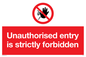 PA5321: Unauthorised entry strictly forbidden