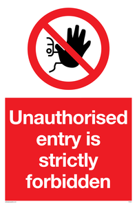 PA5321: Unauthorised entry strictly forbidden