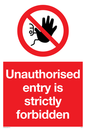 PA5321: Unauthorised entry strictly forbidden