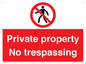 PA5325: Private property No trespassing