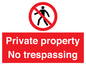 PA5325: Private property No trespassing