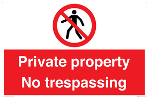 PA5325: Private property No trespassing