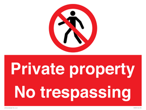 PA5325: Private property No trespassing