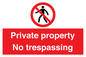 PA5325: Private property No trespassing