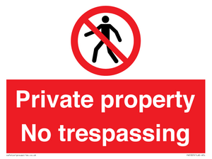 PA5325: Private property No trespassing