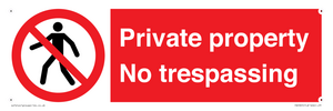 PA5325: Private property No trespassing