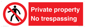 PA5325: Private property No trespassing