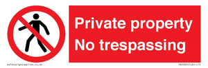 PA5325: Private property No trespassing