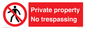 PA5325: Private property No trespassing
