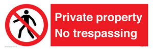 PA5325: Private property No trespassing
