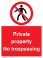 PA5325: Private property No trespassing